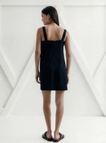 Vestido Curto Em Viscose Creponada