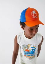 Boné Sarja Infantil Menino Estampado