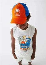 Boné Sarja Infantil Menino Estampado