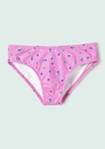 Biquíni Infantil Cropped Estampado Com Babados