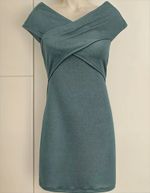 Vestido Curto Com Decote Transpassado
