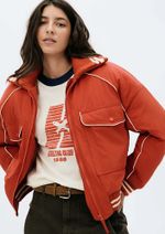Jaqueta Feminina Bomber Contrastante