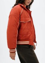 Jaqueta Feminina Bomber Contrastante