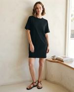 Vestido Curto Em Viscose Creponada