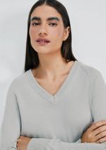 Blusão Feminino Decote V Em Tricô