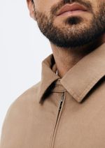 Jaqueta Masculina Reta Em Sarja
