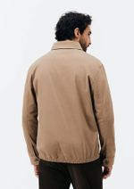 Jaqueta Masculina Reta Em Sarja