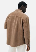 Jaqueta Masculina Overshirt Em Veludo Cotelê