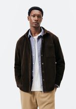 Jaqueta Masculina Overshirt Em Veludo Cotelê