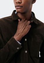 Jaqueta Masculina Overshirt Em Veludo Cotelê