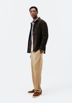 Jaqueta Masculina Overshirt Em Veludo Cotelê