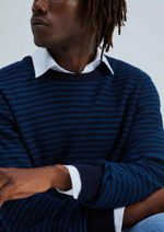 Suéter Masculino Texturizado Listrado