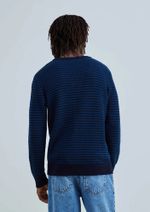 Suéter Masculino Texturizado Listrado