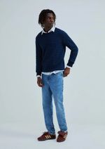 Suéter Masculino Texturizado Listrado