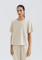 Blusa Feminina Manga Godê Com Linho
