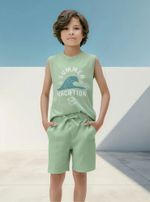 Bermuda Infantil Regular Menino Em Moletom