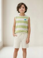 Bermuda Infantil Regular Menino Em Moletom