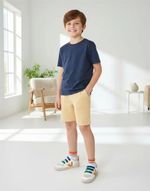 Bermuda Infantil Regular Menino Em Moletom