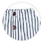 Shorts-saia Infantil Listrado Em Algodão