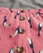Shorts-saia Infantil Listrado Em Algodão