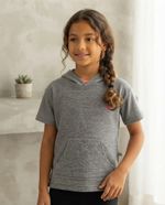 Blusa Infantil Menina Esportiva Com Capuz