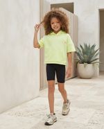 Blusa Infantil Menina Esportiva Com Capuz