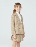 Blazer Infantil Menina Em Xadrez