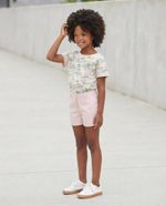 Shorts Menina Em Sarja Alfaiataria