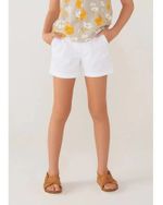 Shorts Menina Em Sarja Alfaiataria
