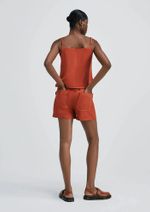 Shorts Feminino Em Viscose Creponada