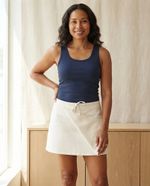 Shorts Saia Feminina Em Moletom Com Amarração Frontal