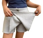 Shorts Saia Feminina Em Moletom Com Amarração Frontal