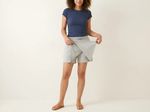 Shorts Saia Feminina Em Moletom Com Amarração Frontal