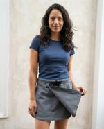 Shorts Saia Feminina Em Moletom Com Amarração Frontal