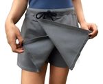 Shorts Saia Feminina Em Moletom Com Amarração Frontal