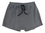 Shorts Saia Feminina Em Moletom Com Amarração Frontal
