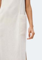 Vestido Midi Com Linho