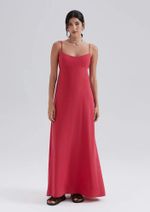 Vestido Midi Em Modal