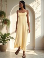 Vestido Midi Em Modal