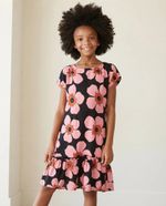 Vestido Midi Infantil Menina Em Viscose