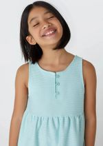 Vestido Básico Infantil Midi Em Algodão