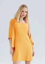 Vestido Curto Alças Finas Em Viscolinho