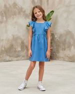 Vestido Infantil Com Babados