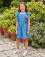 Vestido Infantil Com Babados