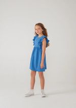Vestido Infantil Com Babados