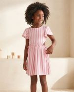 Vestido Infantil Em Ribana Com Elastano
