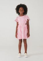 Vestido Infantil Em Ribana Com Elastano