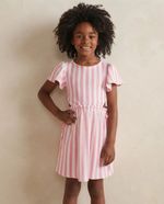 Vestido Infantil Em Ribana Com Elastano