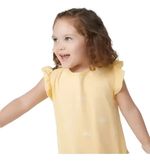 Vestido Franzido Infantil Com Calcinha