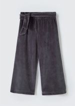 Calça Infantil Menina Toddler Wide Leg Em Plush